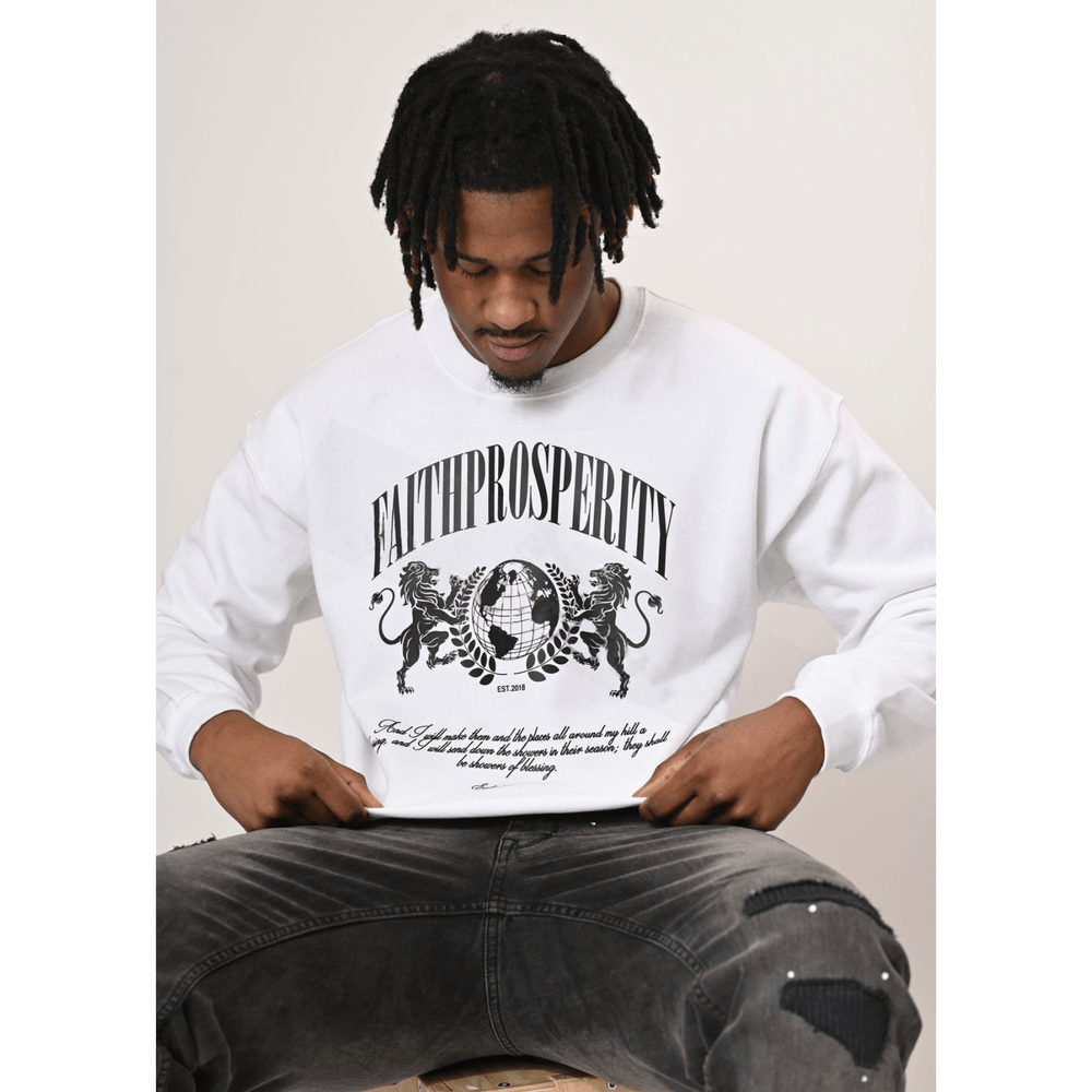 FAITHPROSPERITY Unisex CREW NECK SWEATER