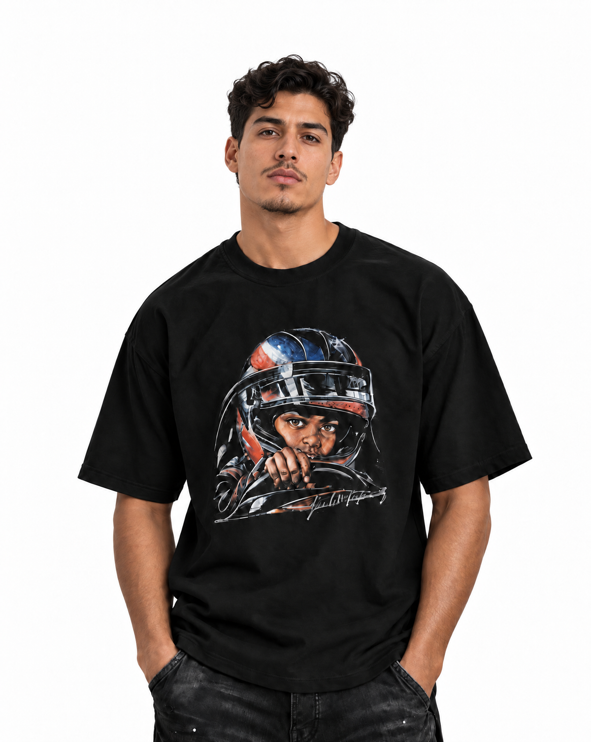 Racing Towards Faith Graphic T-Shirt